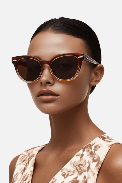 Amber Cat-Eye Sunglasses