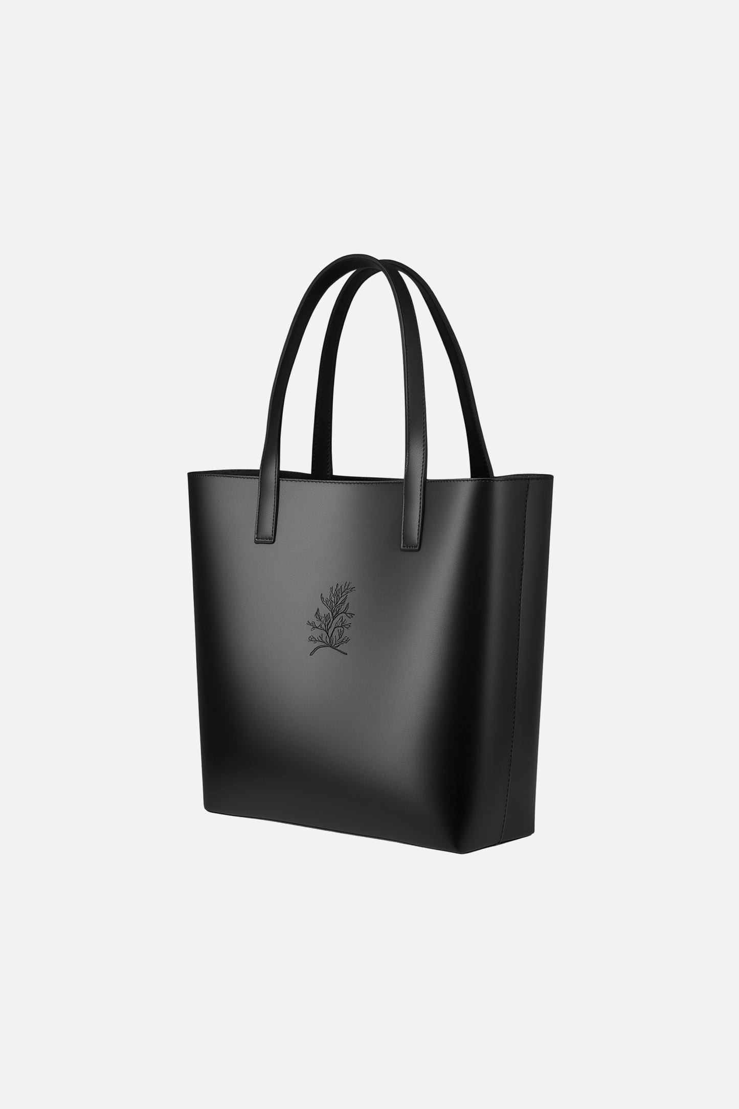 Black Leather Tote Bag